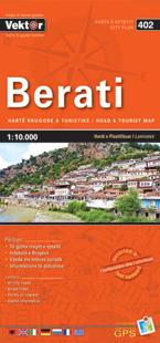 Plan de ville - Berati (Albanie), n° 402 | Vektor carte pliée Vektor 