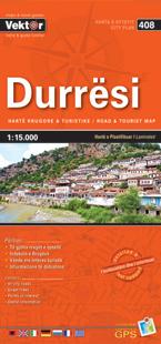 Plan de ville - Durresi (Albanie), n° 408 | Vektor carte pliée Vektor 
