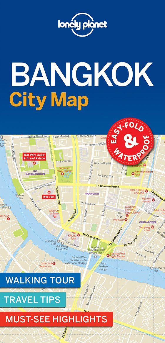 Plan de ville (en anglais) - Bangkok | Lonely Planet carte pliée Lonely Planet 