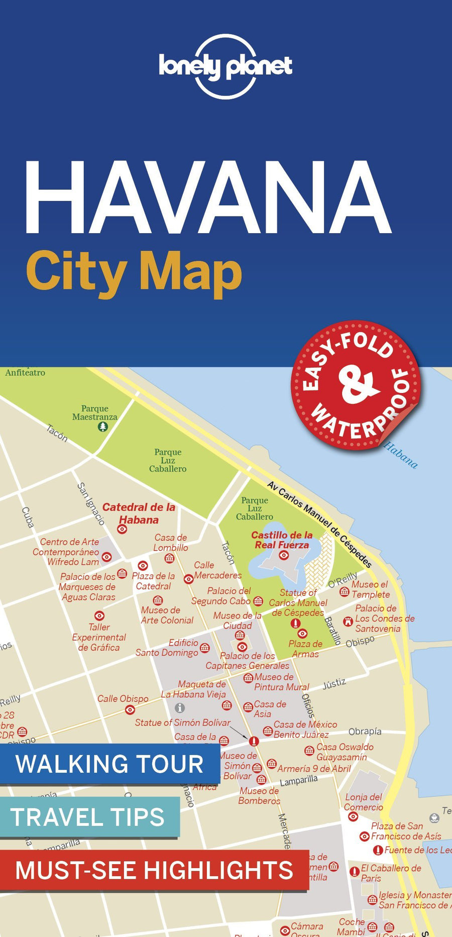 Plan de ville (en anglais) - Havana | Lonely Planet carte pliée Lonely Planet 