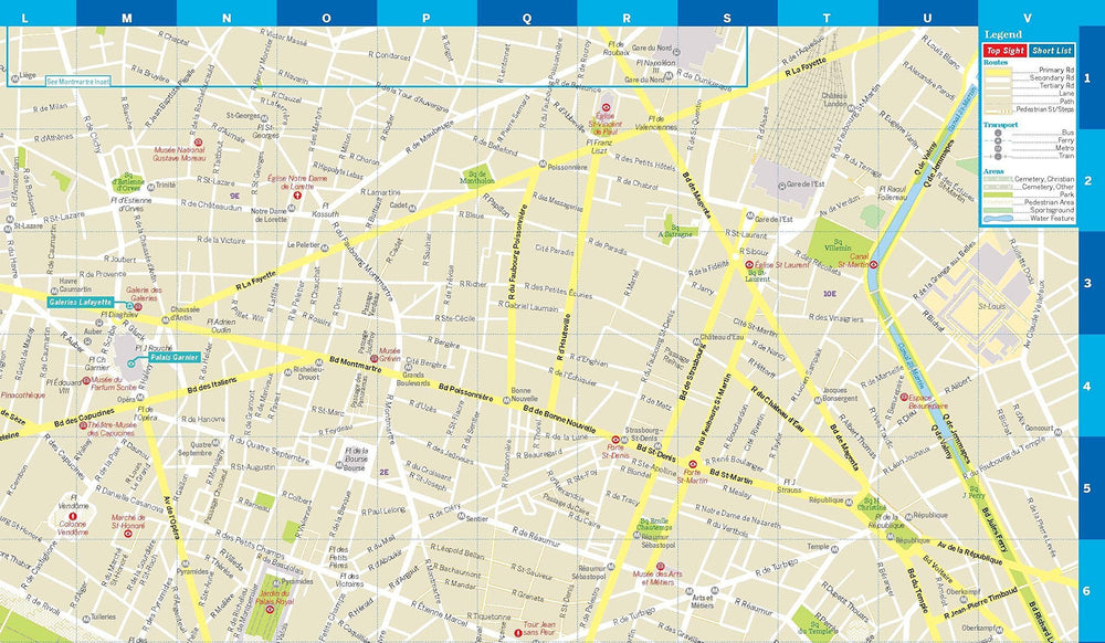 Plan de ville (en anglais) - Paris | Lonely Planet carte pliée Lonely Planet 