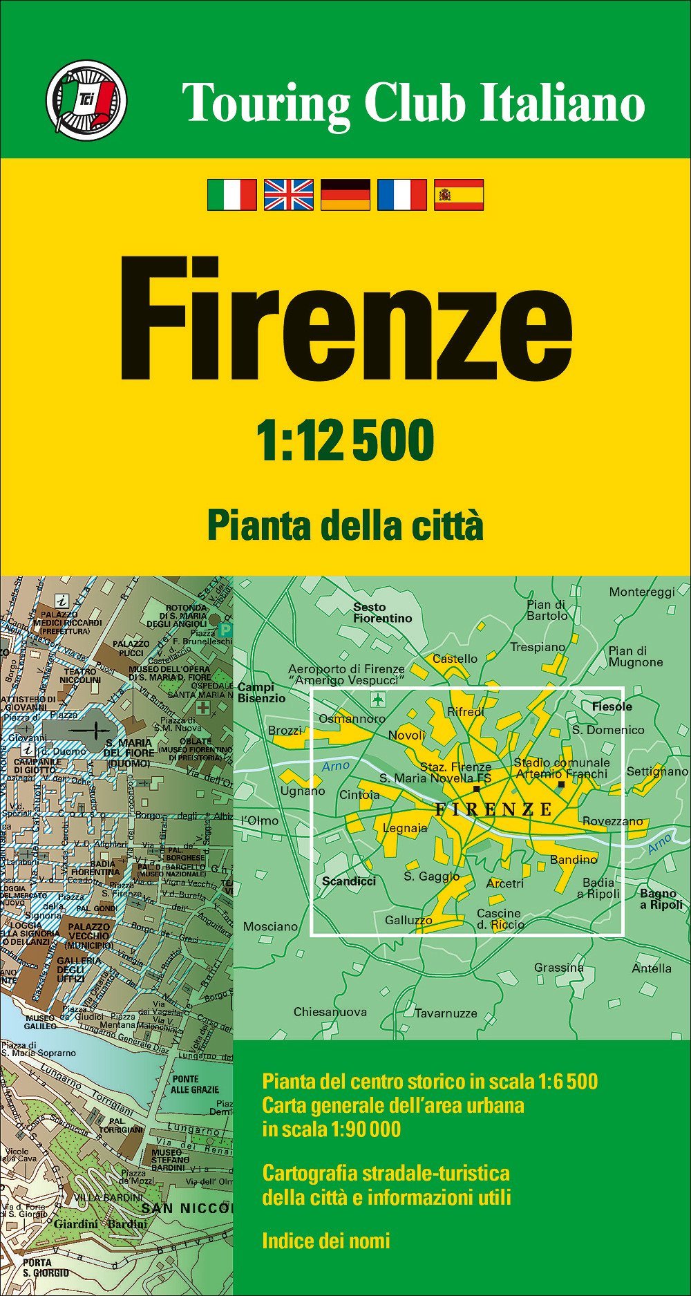 Plan de ville - Florence | Touring Club Italiano carte pliée Touring 