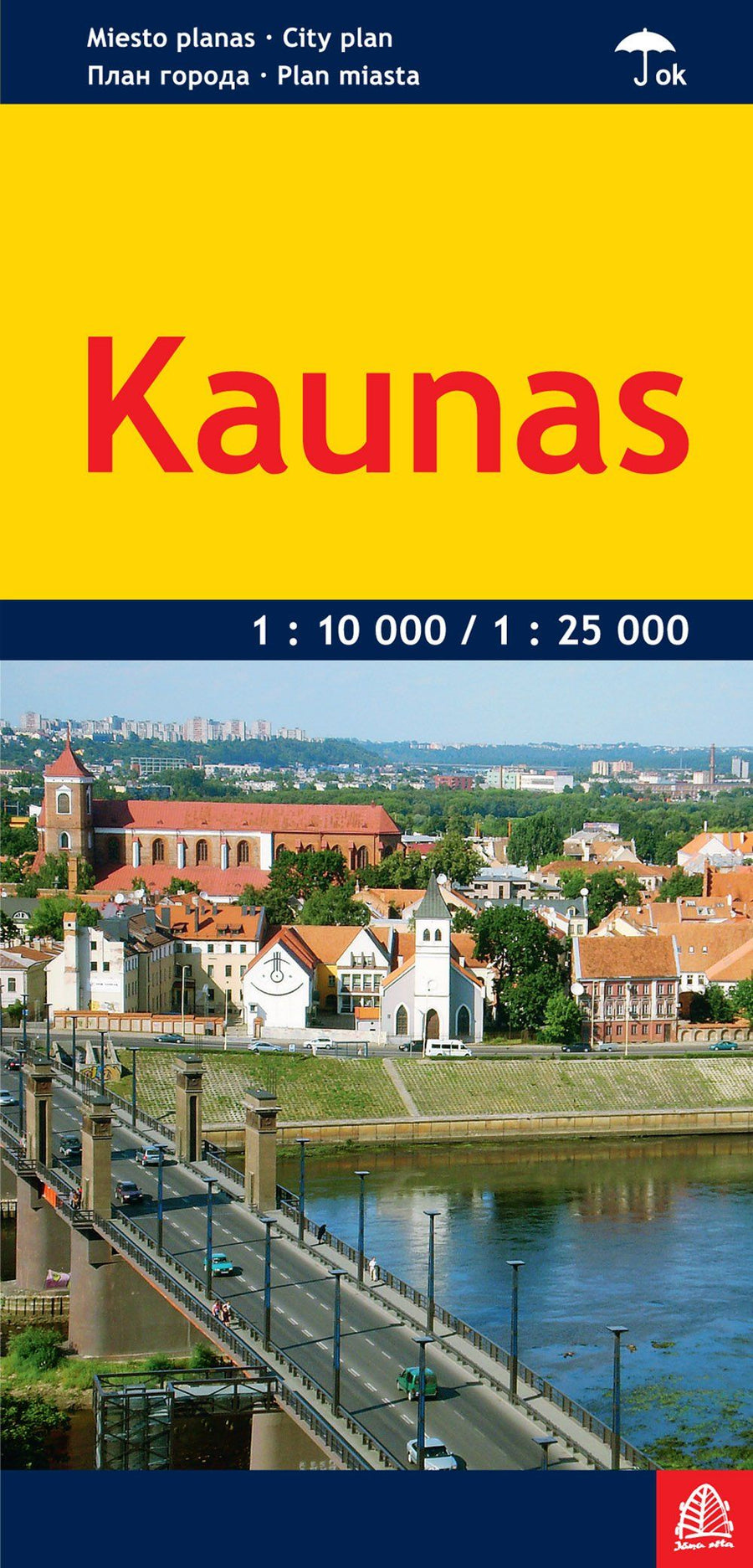 Plan de ville - Kaunas (Lituanie) | Jana Seta carte pliée Jana Seta 