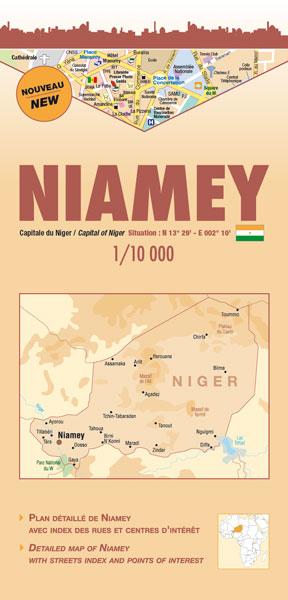Plan de ville - Niamey | Laure Kane carte pliée Laure Kane 