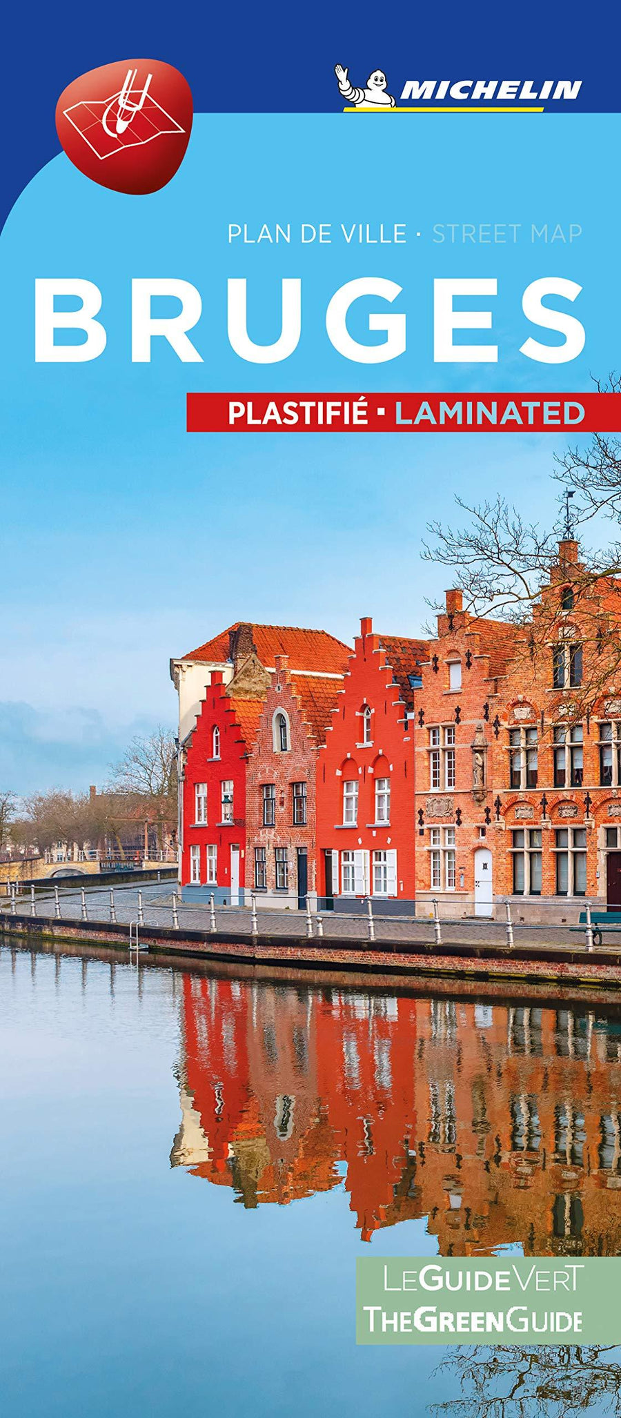 Plan de ville plastifié - Bruges | Michelin carte pliée Michelin 