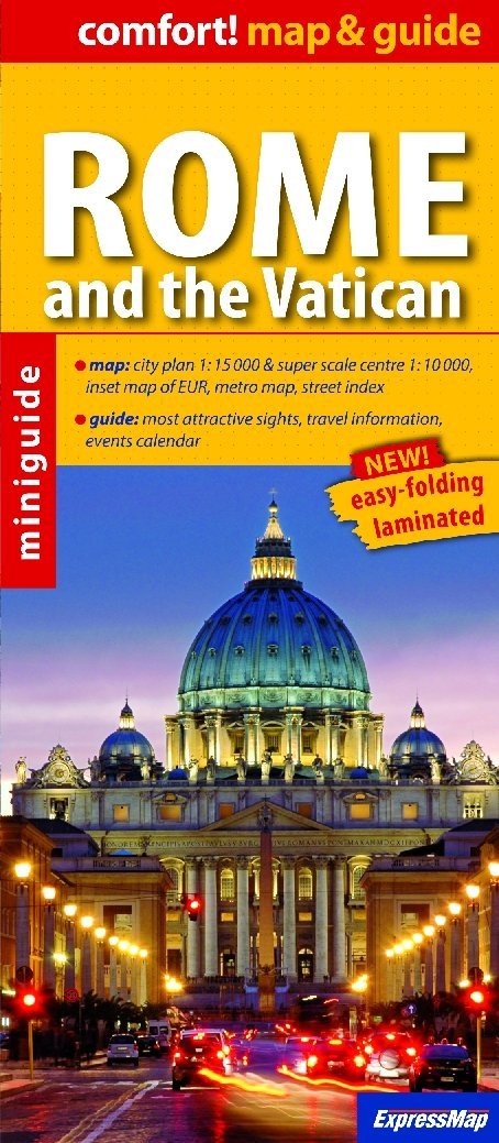 Plan de ville plastifié - Rome & Cité du Vatican + miniguide | Express Map carte pliée Express Map 