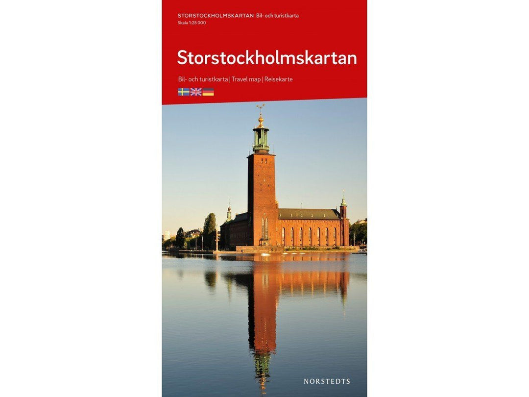 Plan de ville - Stockholm & environs (en anglais) | Norstedts carte pliée Norstedts 