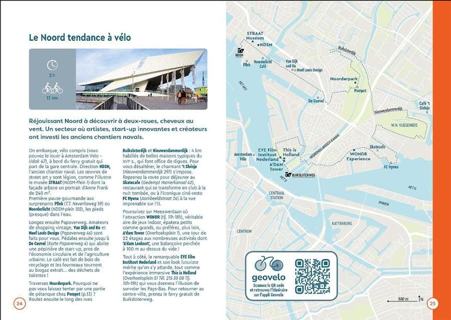 Plan détaillé - Amsterdam 2023/24 | Cartoville carte pliée Gallimard 
