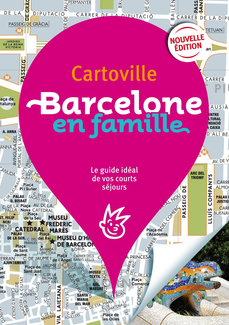 Plan détaillé - Barcelone en famille | Cartoville carte pliée Gallimard 