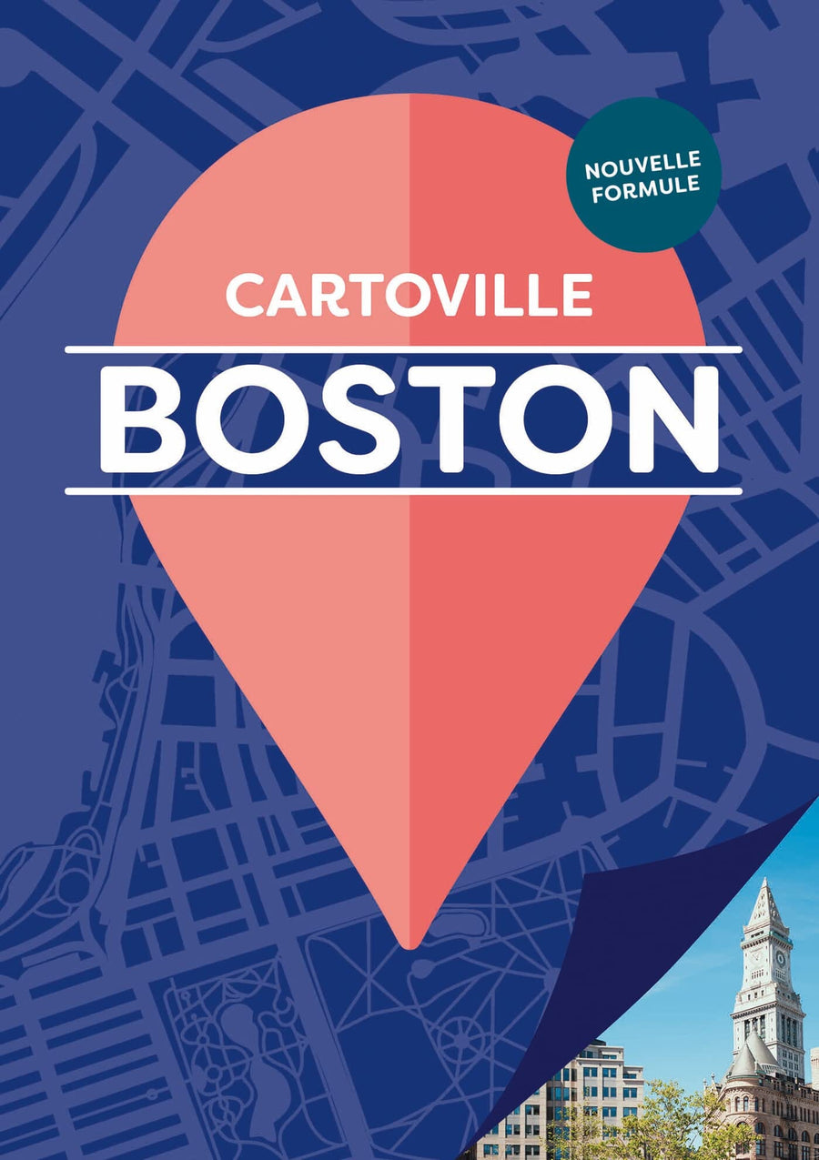 Plan détaillé - Boston | Cartoville carte pliée Gallimard 