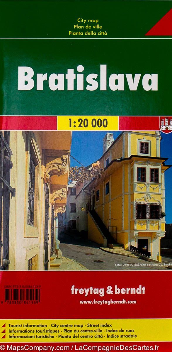 Plan détaillé - Bratislava (Slovaquie) | Freytag & Berndt carte pliée Freytag & Berndt 