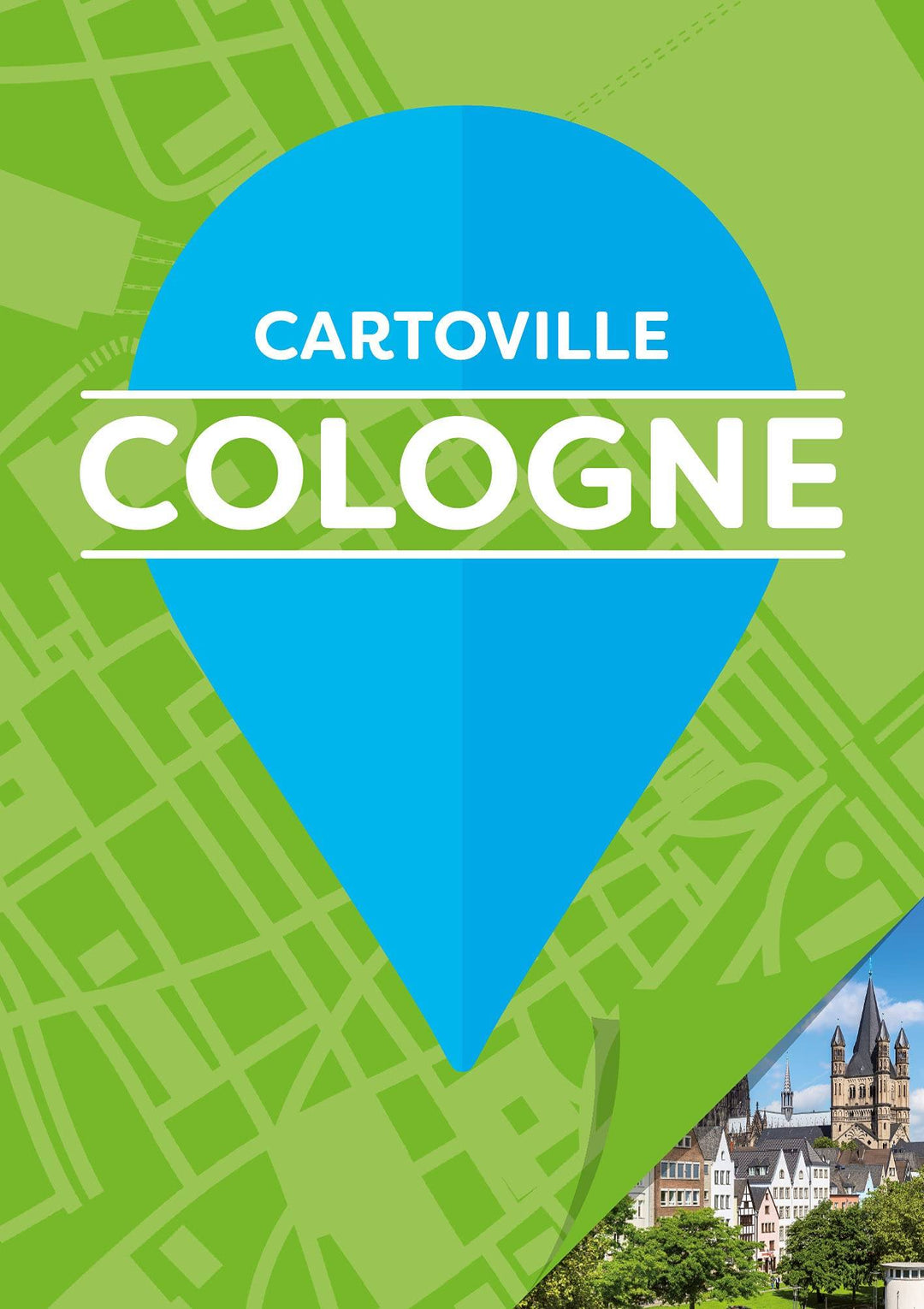 Plan détaillé - Cologne | Cartoville carte pliée Gallimard 