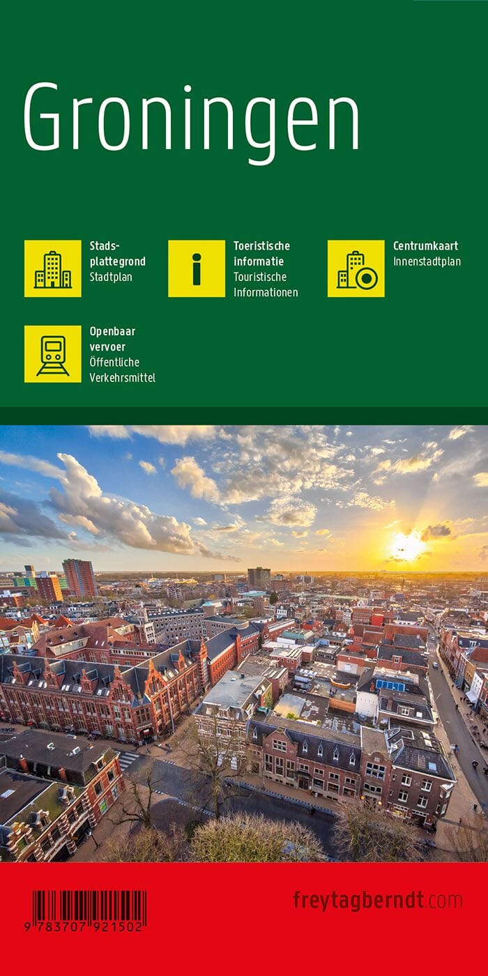 Plan détaillé - Groningen | Freytag & Berndt carte pliée Freytag & Berndt 