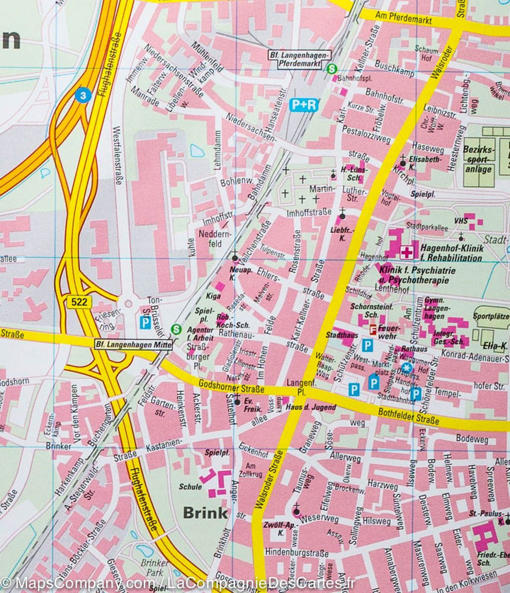 Plan détaillé - Hanovre (Allemagne) | Freytag & Berndt carte pliée Freytag & Berndt 