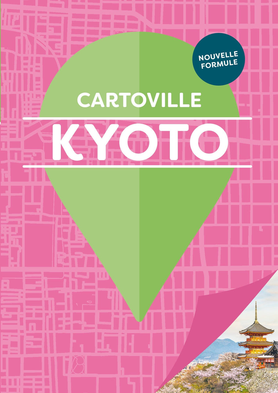 Plan détaillé - Kyoto | Cartoville carte pliée Gallimard 