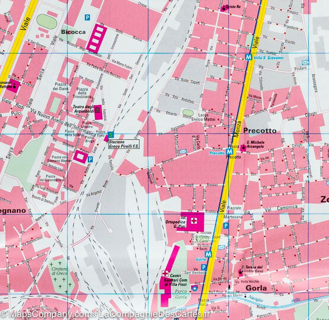 Plan détaillé - Milan (Italie) | Freytag & Berndt carte pliée Freytag & Berndt 