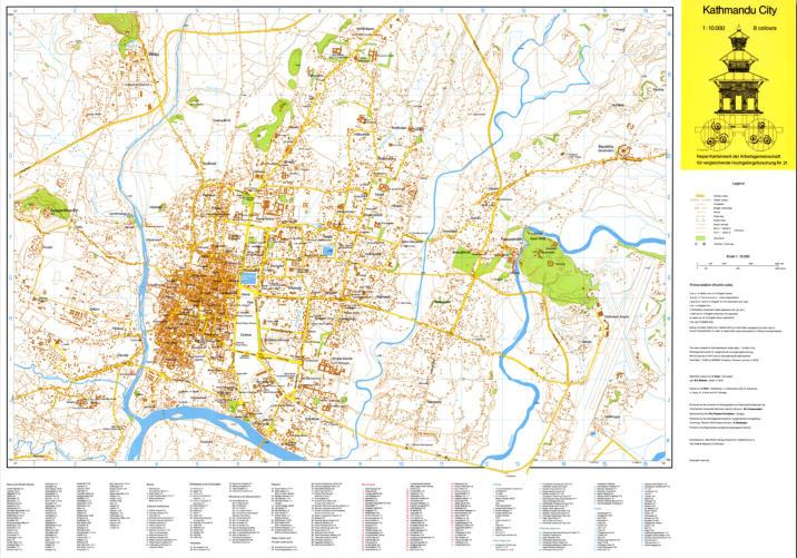 Plan détaillé n° 21- Kathmandou ville (Népal) | Nelles Verlag carte pliée Nelles Verlag 