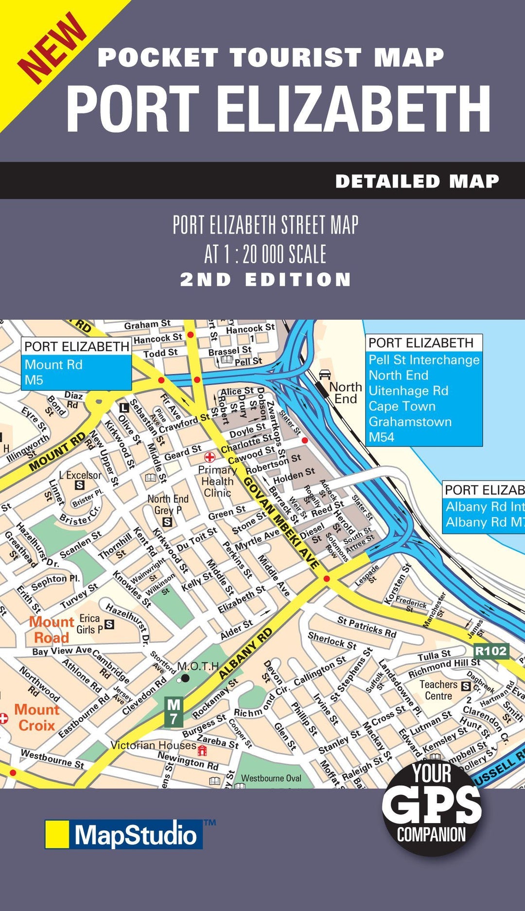 Plan détaillé - poche - Port Elizabeth (Afrique du Sud) | MapStudio carte pliée MapStudio 