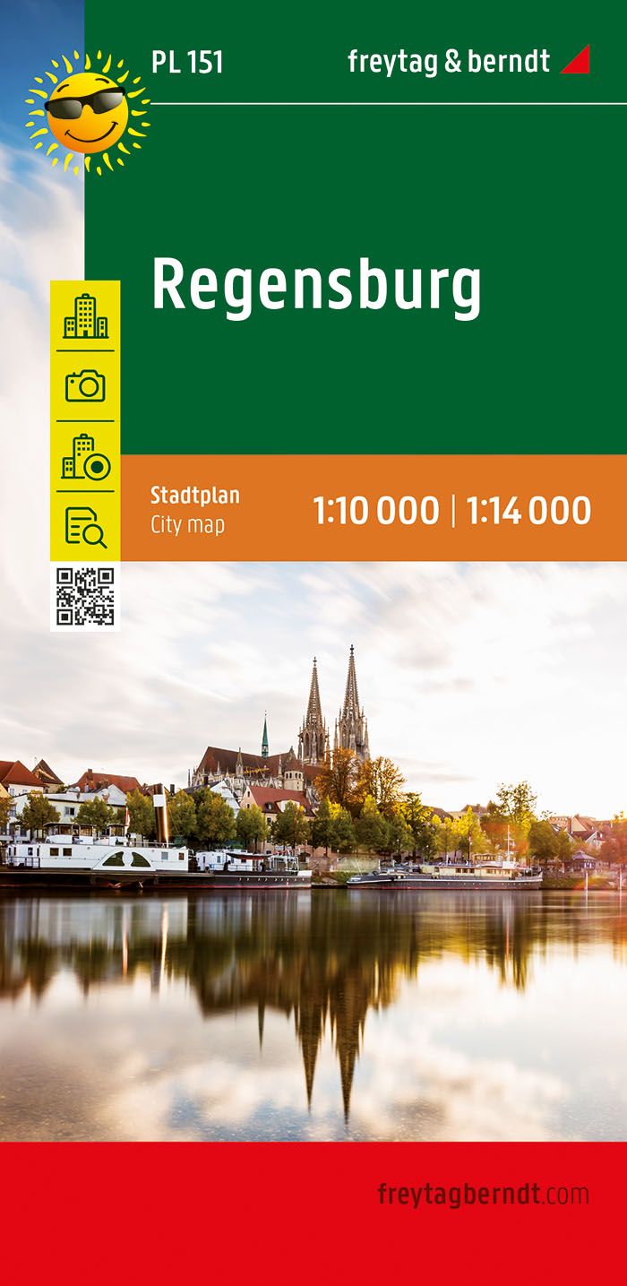 Plan détaillé - Ratisbonne / Regensburg (Bavière) | Freytag & Berndt carte pliée Freytag & Berndt 