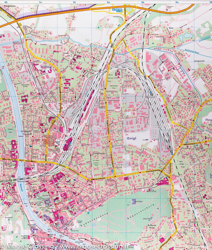 Plan détaillé - Salzbourg (Autriche) | Freytag & Berndt carte pliée Freytag & Berndt 