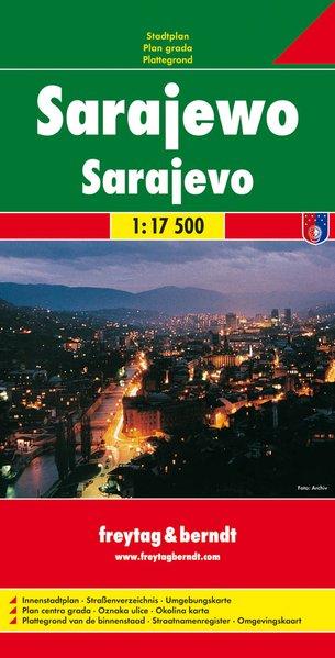 Plan détaillé - Sarajevo | Freytag & Berndt carte pliée Freytag & Berndt 
