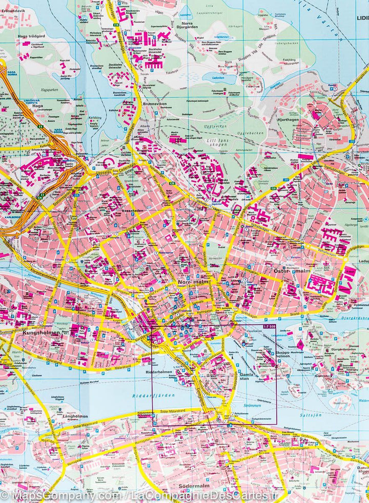 Plan détaillé - Stockholm (Suède) | Freytag & Berndt carte pliée Freytag & Berndt 