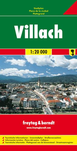 Plan détaillé - Villach (Carinthie, Autriche) | Freytag & Berndt carte pliée Freytag & Berndt 