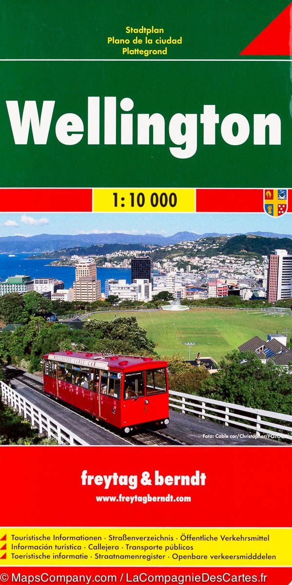 Plan détaillé - Wellington (Nouvelle Zélande) | Freytag & Berndt carte pliée Freytag & Berndt 
