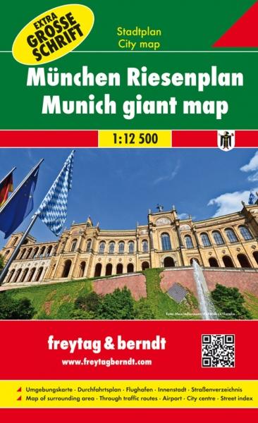 Plan géant - Münich | Freytag & Berndt carte pliée Freytag & Berndt 