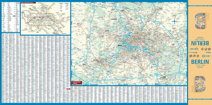 Plan plastifié - Berlin | Borch Map carte pliée Borch Map 