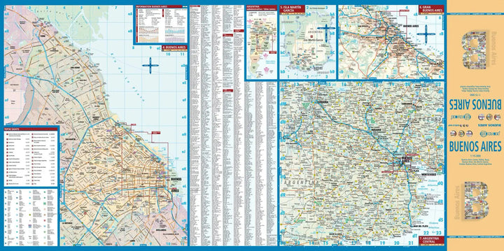 Plan plastifié - Buenos Aires | Borch Map carte pliée Borch Map 