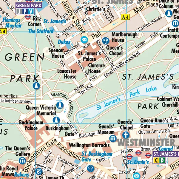 Plan plastifié - Londres | Borch Map carte pliée Borch Map 