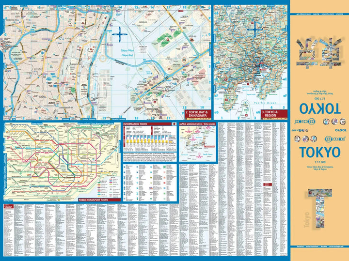 Plan plastifié - Tokyo | Borch Map carte pliée Borch Map 