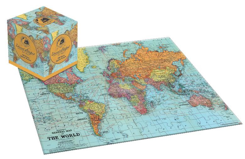 Puzzle du monde (100 pièces) - Design "Edward Stanford" | Robert Frederick puzzle Robert Frederick 