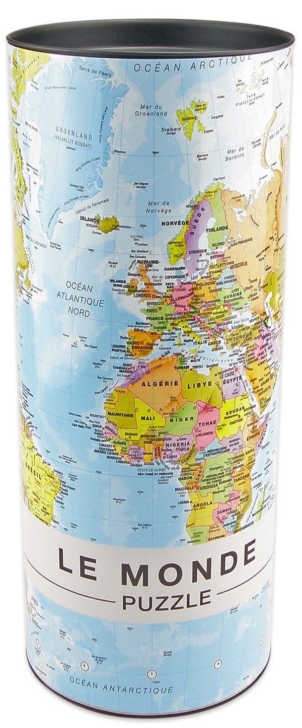 Puzzle du monde (en français) - 1000 pièces | Maps International puzzle Maps International 