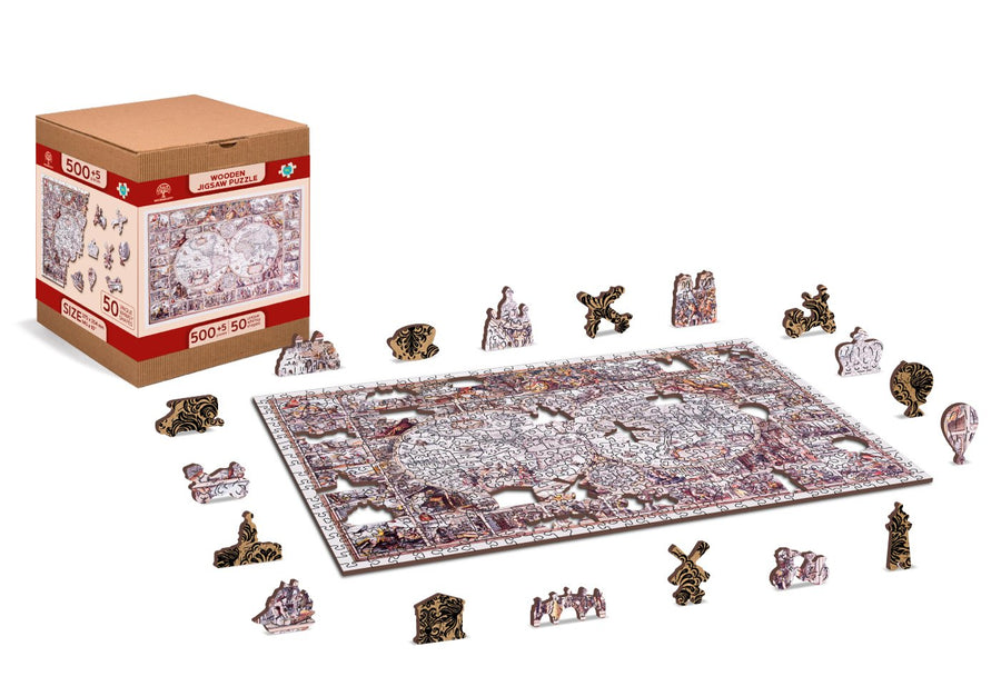 Puzzle en bois - Ère de l'exploration - 505 pièces | Wooden City puzzle Wooden City 