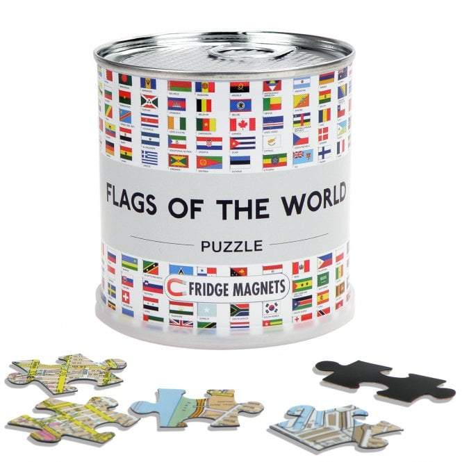 Puzzle magnétique - Drapeaux du monde (en anglais) - 100 pièces | Maps International puzzle Maps International 