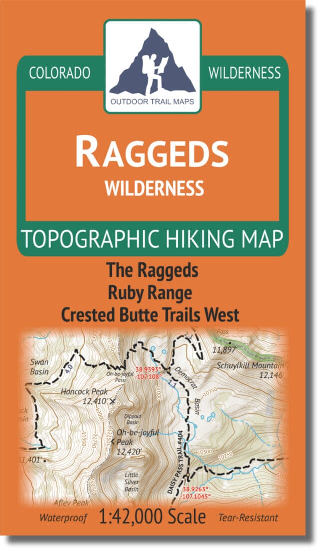 Raggeds Wilderness | Outdoor Trail Maps LLC carte pliée 