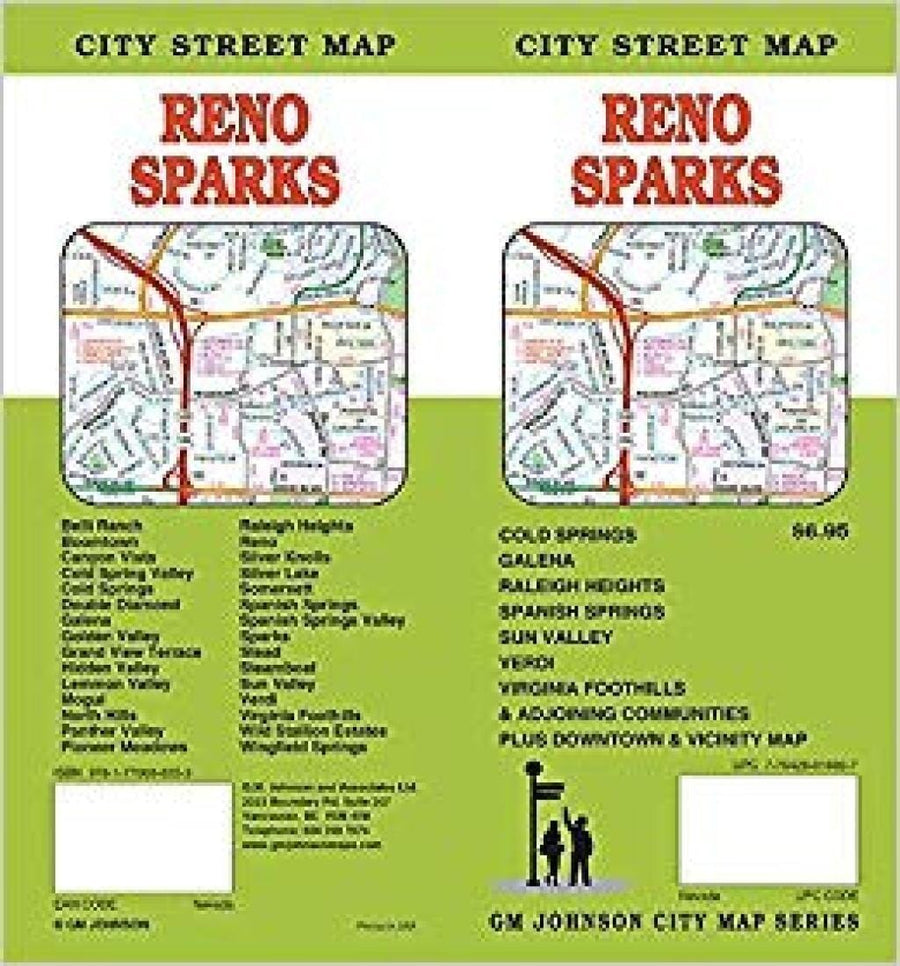 Reno And Sparks, Nevada | GM Johnson Road Map 