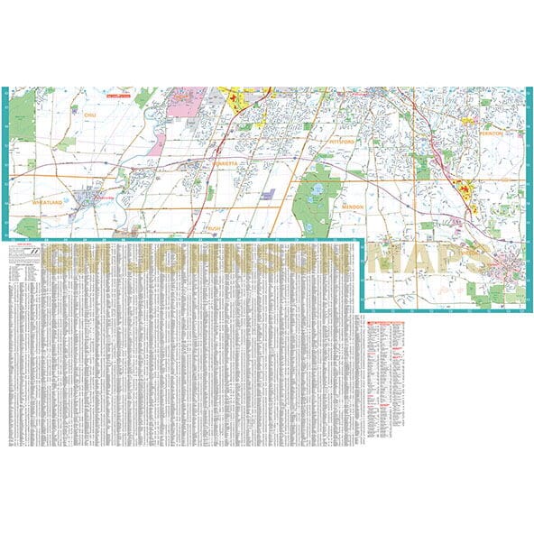 Rochester, New York | GM Johnson carte pliée 