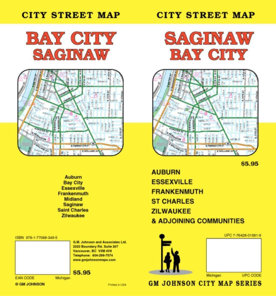 Saginaw and Bay City - Michigan | GM Johnson Road Map 