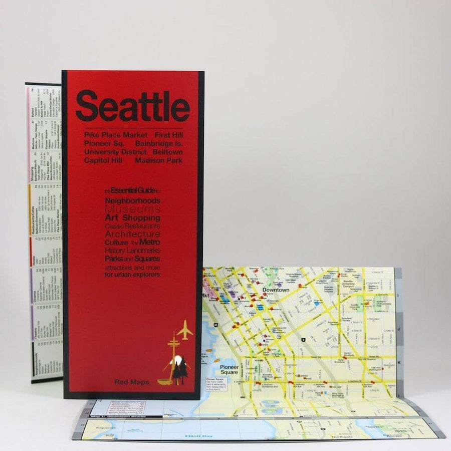 Seattle, Washington | Red Maps City Plan 