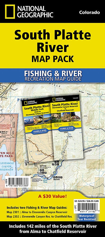 South Platte River [Map Pack Bundle] | National Geographic carte pliée 