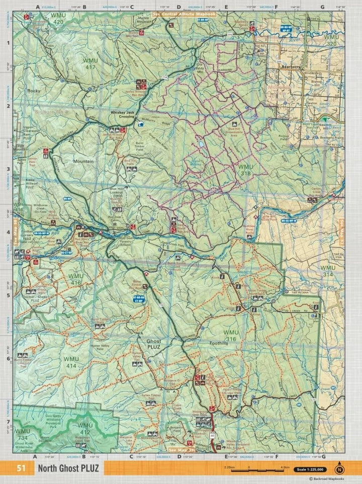 Southern Alberta mapbook | Backroads Mapbooks atlas Backroads Mapbooks 