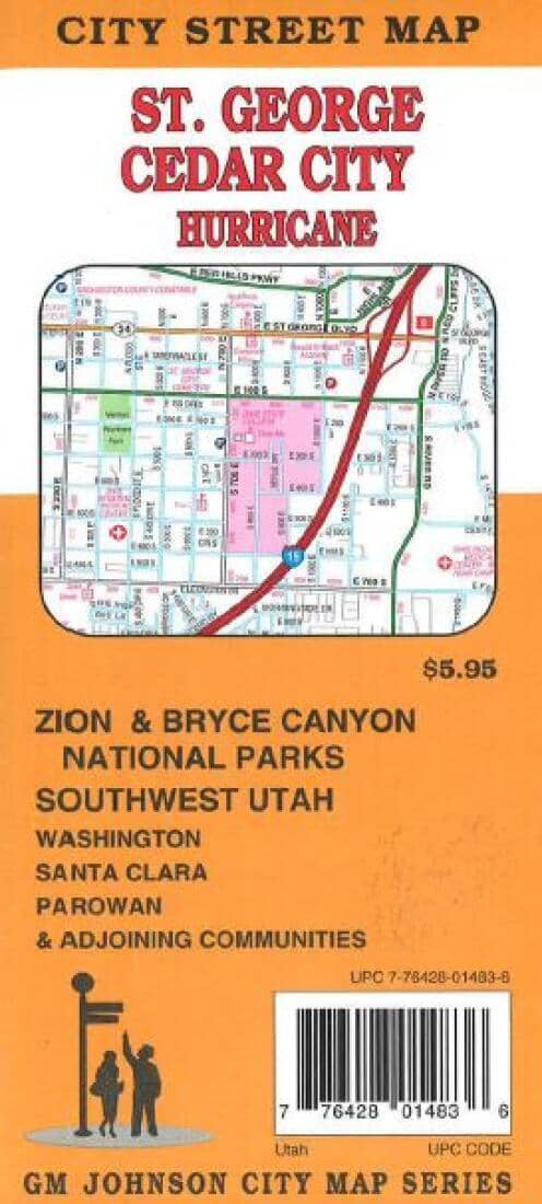 St. George - Cedar City and Hurricane - Utah | GM Johnson Road Map 