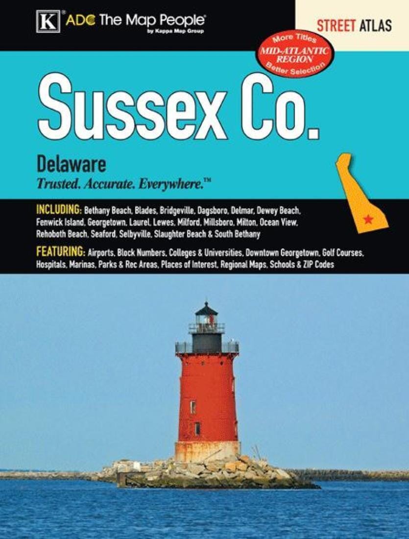 Sussex County, Delaware, Atlas by Kappa Map Group