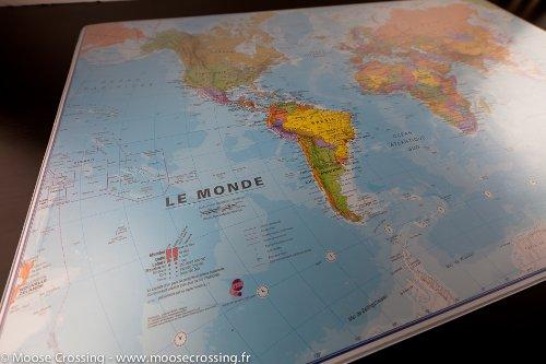 Tapis de souris / sous-mains - planisphère | Maps International carte murale petit tube Maps International 