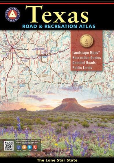 Texas Road and Recreation Atlas | Benchmark Maps Atlas 