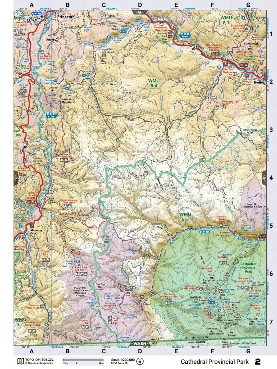 Thompson Okanagan (British Columbia) Mapbook | Backroads Mapbooks atlas Backroads Mapbooks 