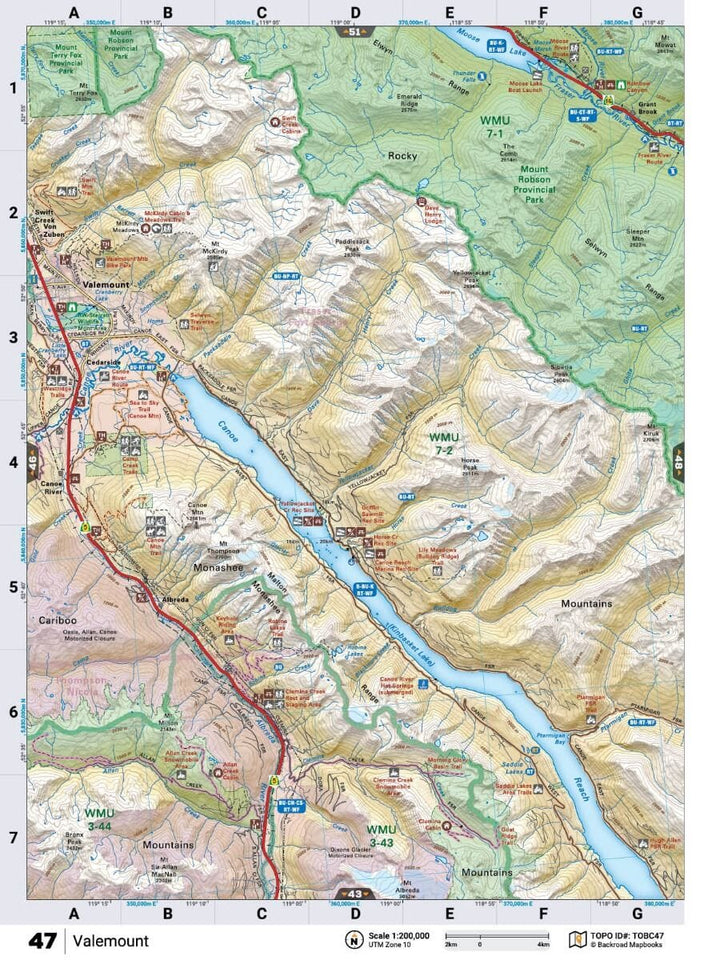 Thompson Okanagan (British Columbia) Mapbook | Backroads Mapbooks atlas Backroads Mapbooks 